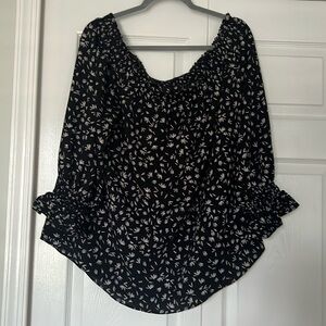 Alfani Off The Shoulder Printed Blouse